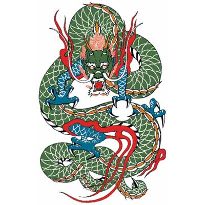 タトゥーシール 玉龍