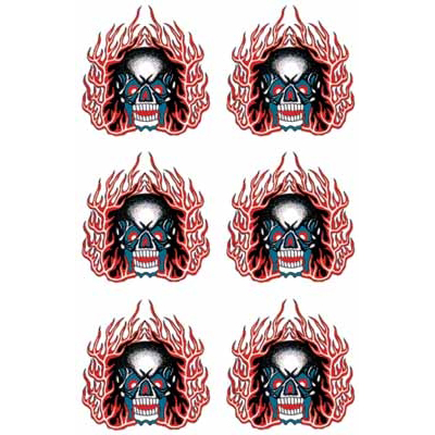 タトゥーシール ドクロ