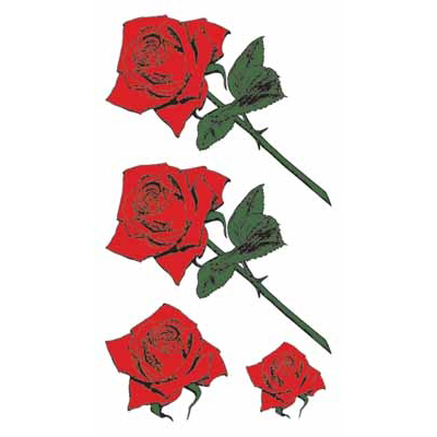 タトゥーシール 薔薇一輪