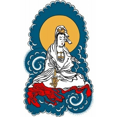 タトゥーシール 白衣観音