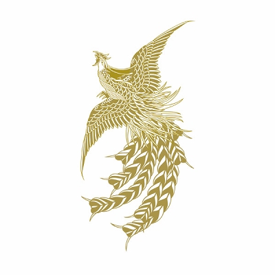タトゥーシール 金鳳凰