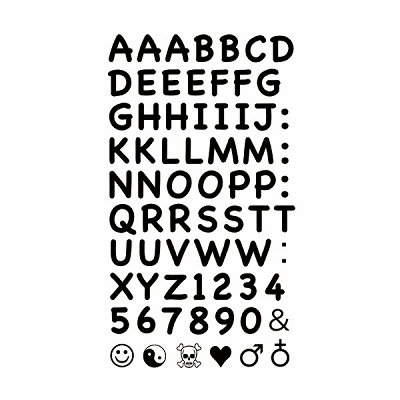 タトゥーシール アルファベット