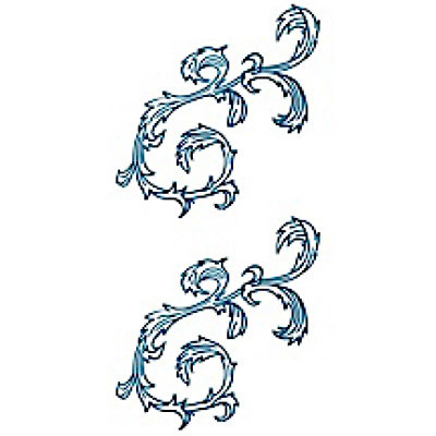 タトゥーシール 唐草1