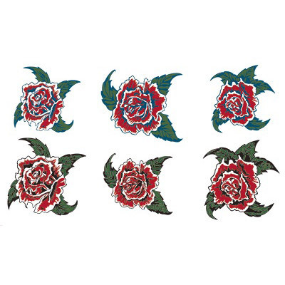 タトゥーシール 薔薇 トライブ 2