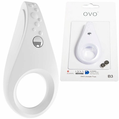 OVO B3 VIBRATING RING WHITE