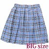 チェック柄プリーツスカート BIG